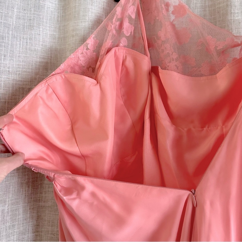 Pink One Shoulder Gown - Picture 7 of 10